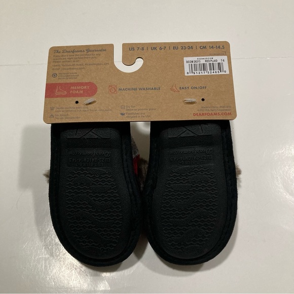 NWT Dearfoams slippers - Picture 3 of 4